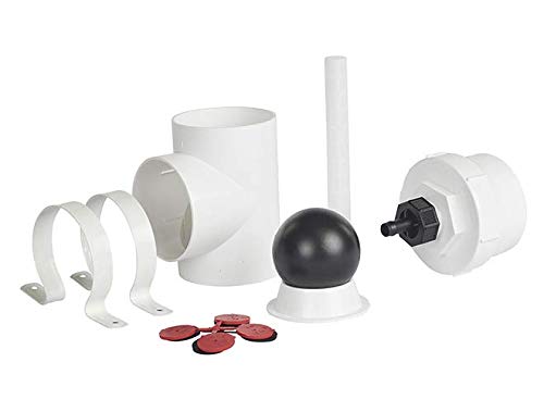 Rain Harvesting setup shows how to connect the kit to a downspout with a 3-inch pipe