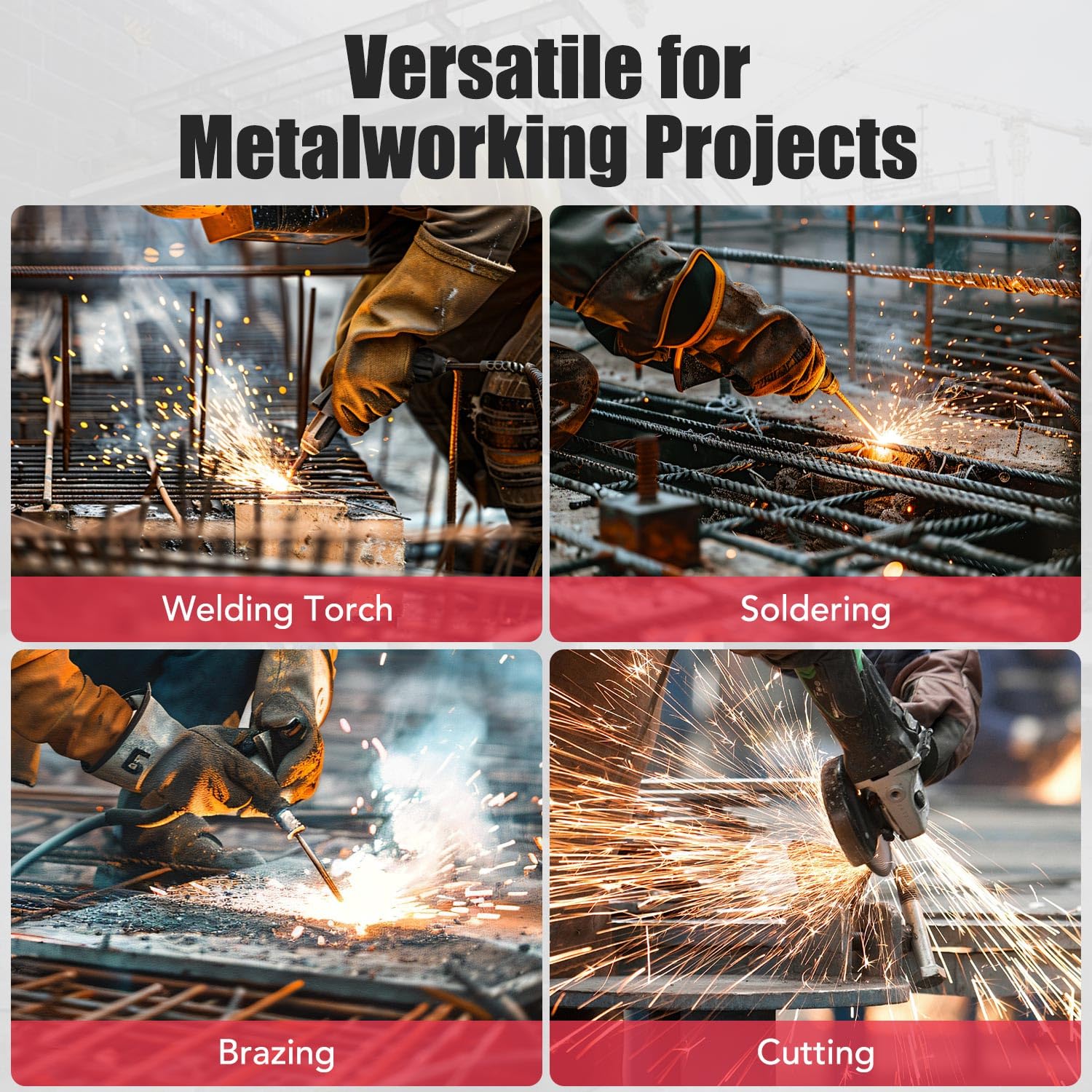 RainBello gas welding cutting brazing hose ideal for versatile oxy acetylene tasks