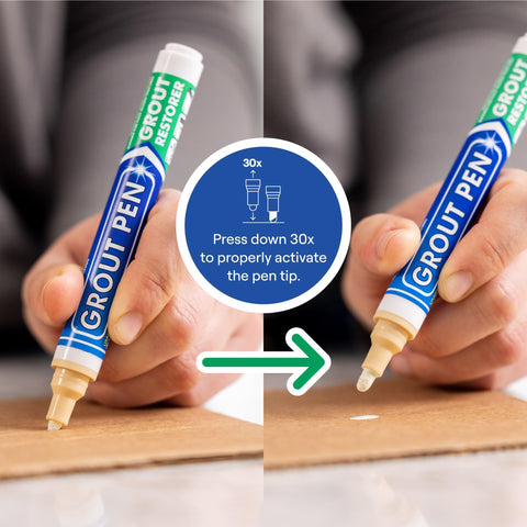 Rainbow Chalk Markers Grout Pen Cream 2-pack shown for convenience and value
