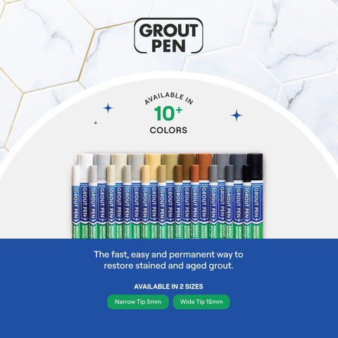 Rainbow Chalk Markers Limited Grout Pen Ivory pack-2 includes extra tips for ongoing use.