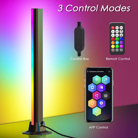 Rainbow Chasing light bar offers 213 dynamic presets for varied moods.