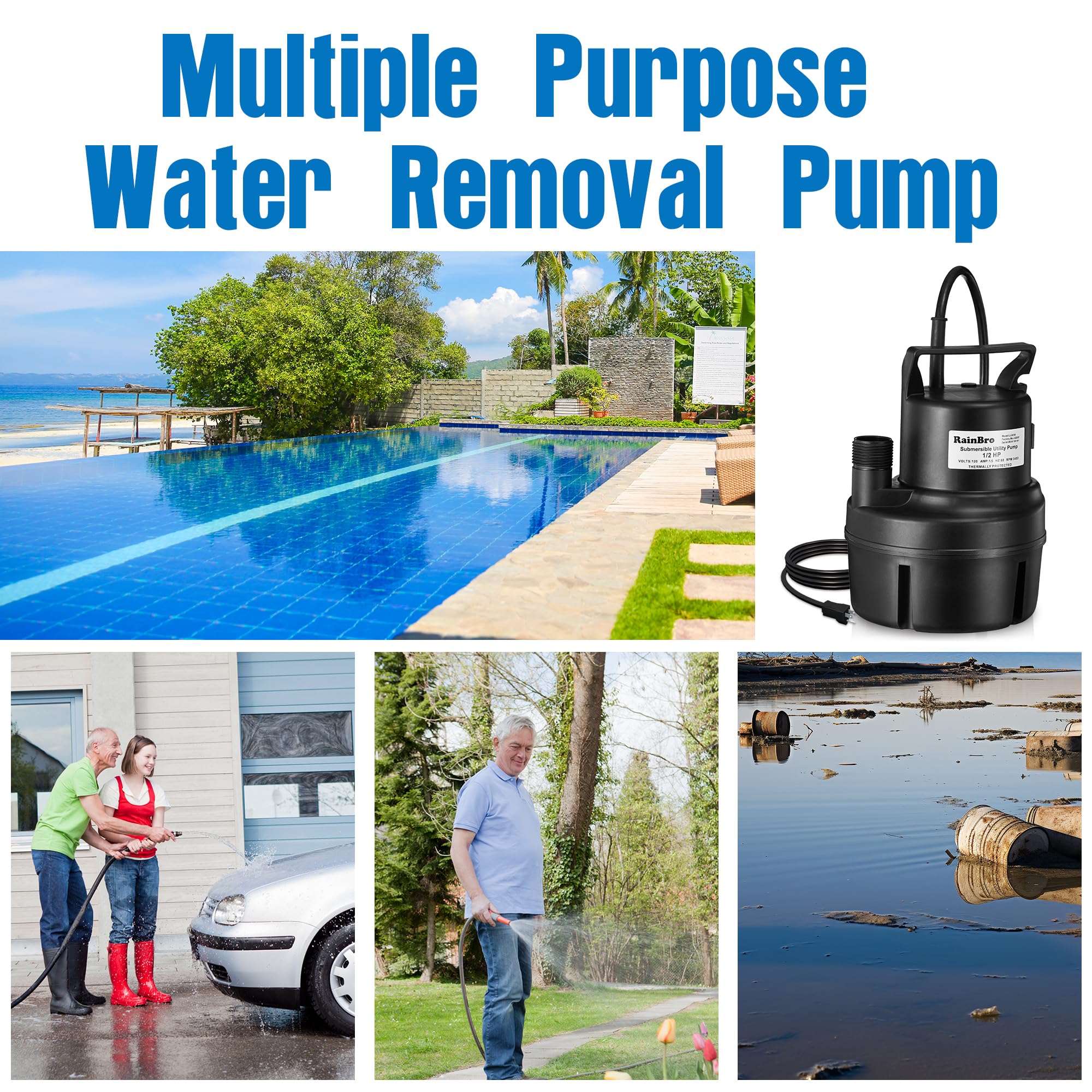 RainBro durable, corrosion-resistant shell for long-lasting performance in wet spaces.