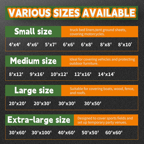 RAINDEWAY two tarps in box illustrate easy storage and portability