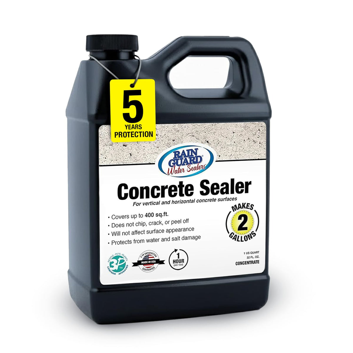 Rain Guard Concrete Sealer Concentrate bottle pouring for quick DIY application