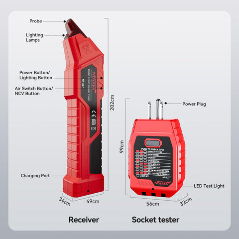 RAINLEONID NF-827S in-use setup demonstrates safe circuit tracing and testing