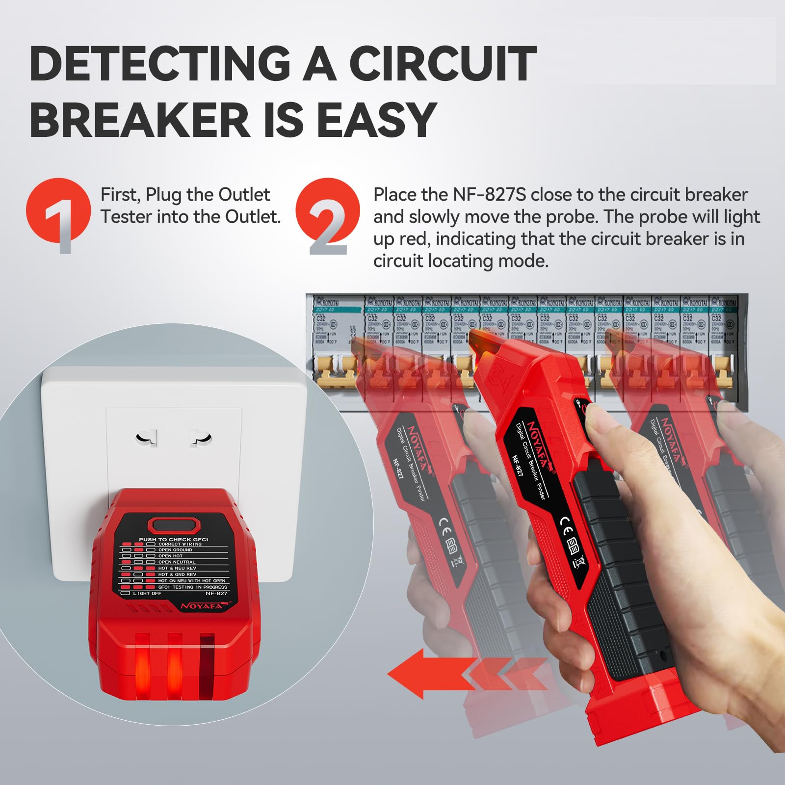 RAINLEONID NF-827S lamp holder adapter facilitates testing lighting circuits