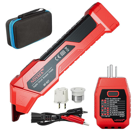 RAINLEONID NF-827S transmitter with GFCI tester enables quick live circuit checks