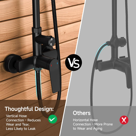 Rainsworth matte black handheld sprayer for quick outdoor rinses