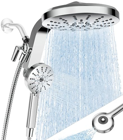 Rainvista overhead showerhead front view with wide coverage for a spa-like rinse.