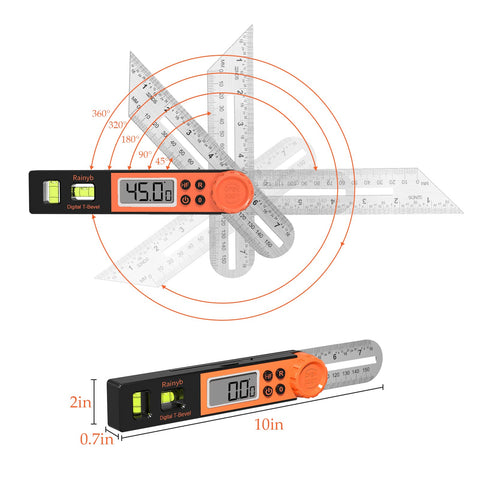 Rainyb stainless steel blade ensures durable, smooth angle transfers