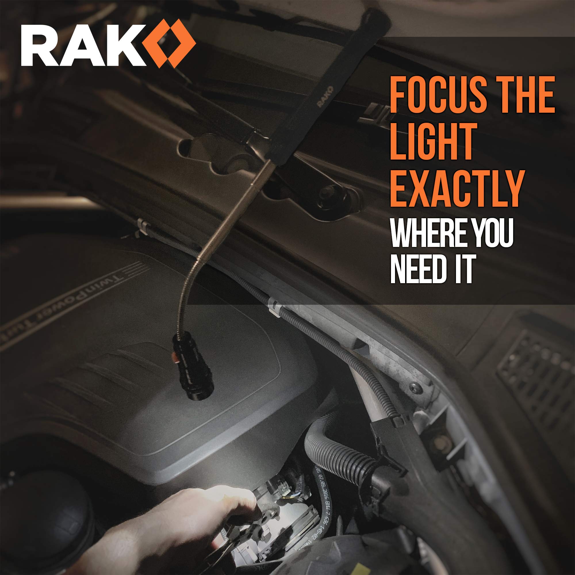 RAK tool shows 360-degree neck flexibility for awkward angles