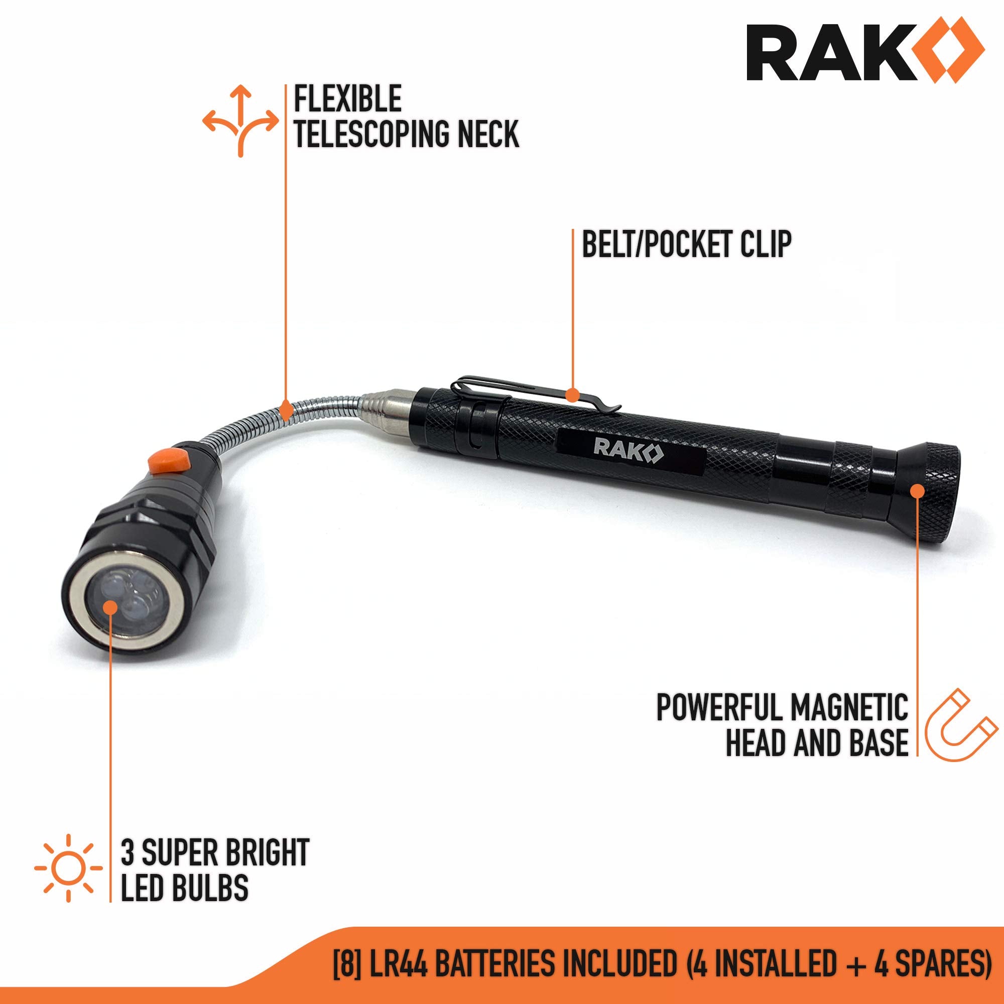 RAK magnet lifts nuts and screws from a cluttered tray