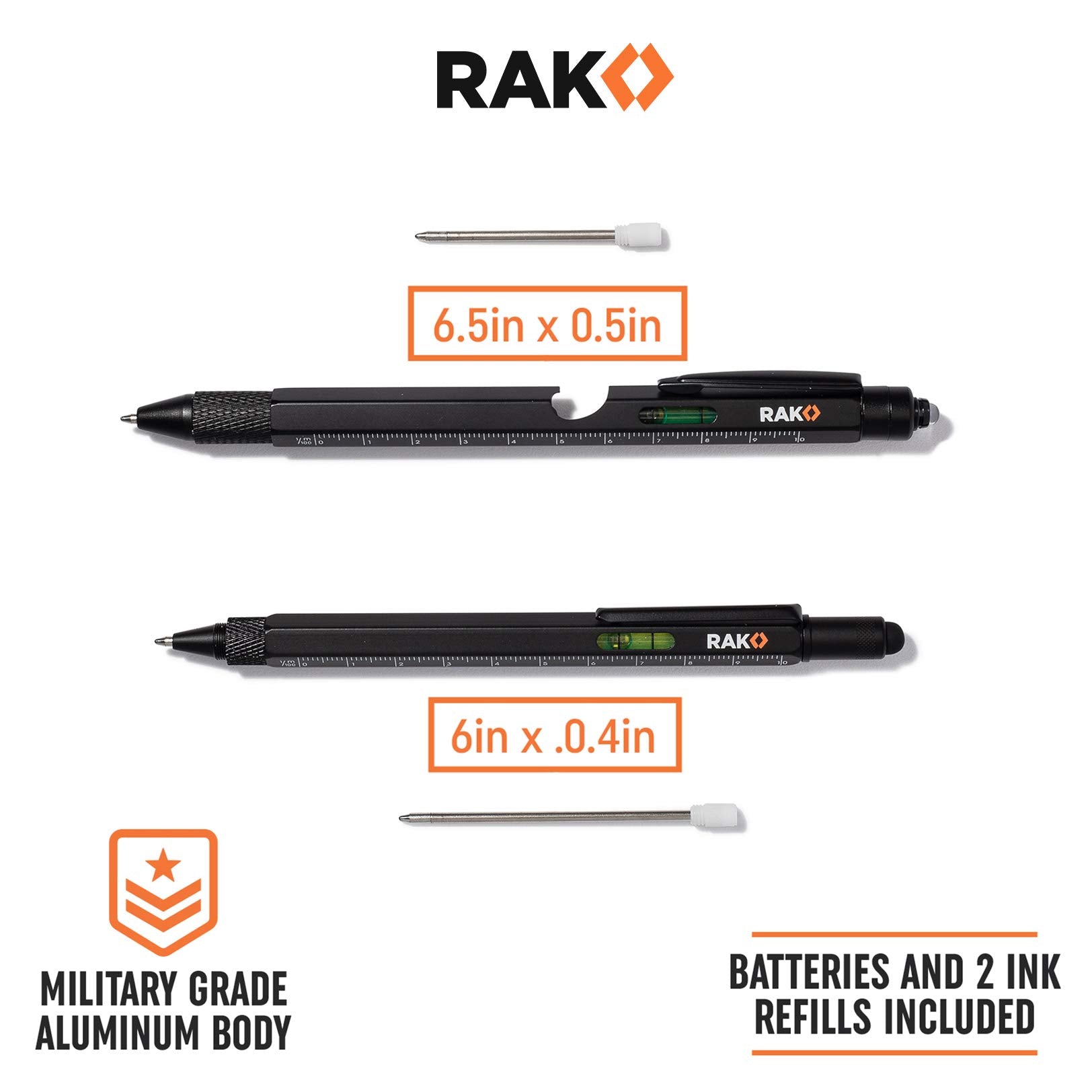 RAK multitool pen level for accurate alignment during setups