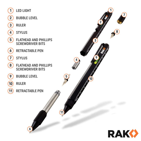 RAK multitool pen Phillips screwdriver for precise screw driving