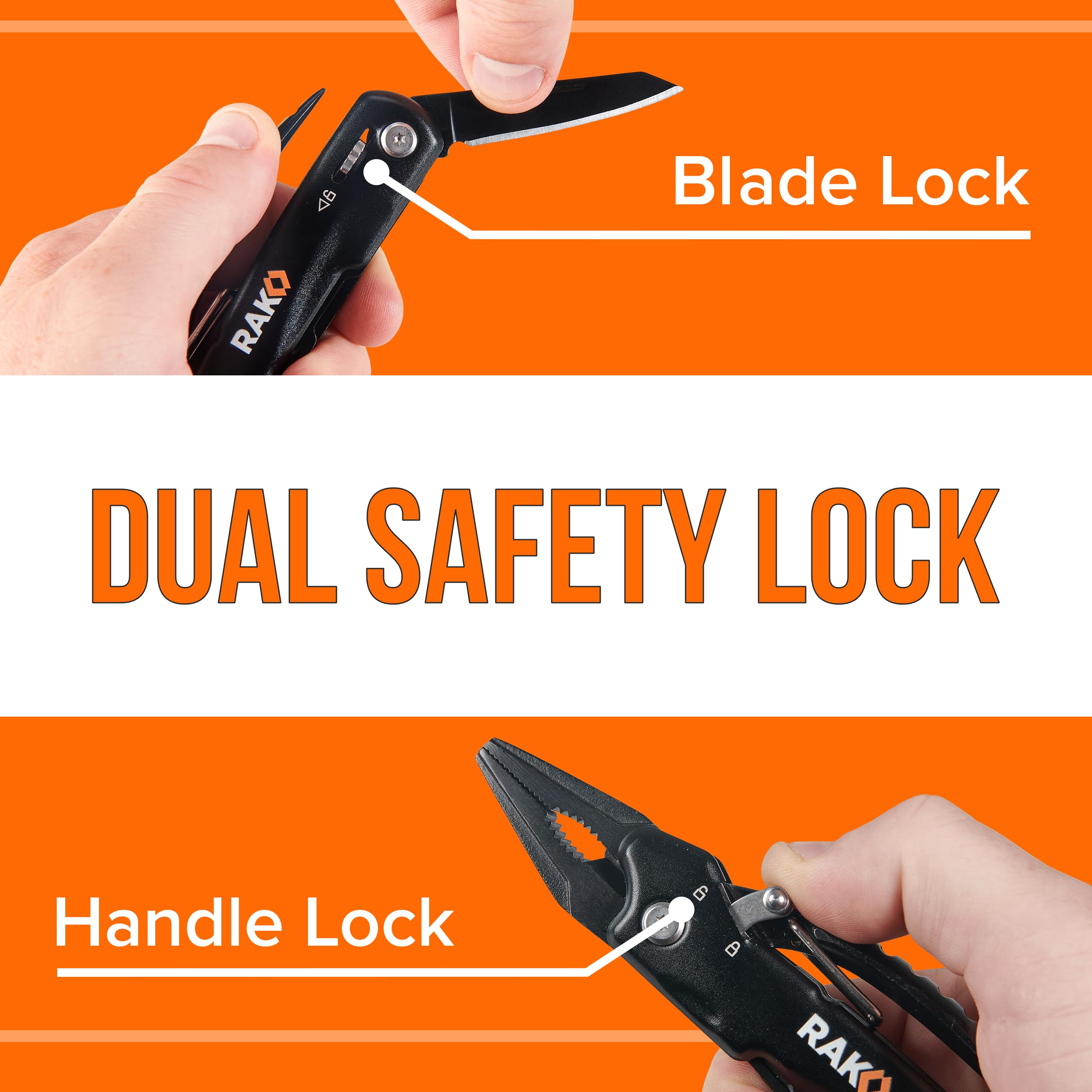RAK Pro Tools nail file and bottle opener for on-the-go maintenance.