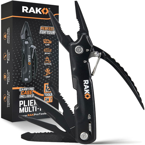 RAK Pro Tools Pliers Multi-Tool in compact form for travel-ready repairs.