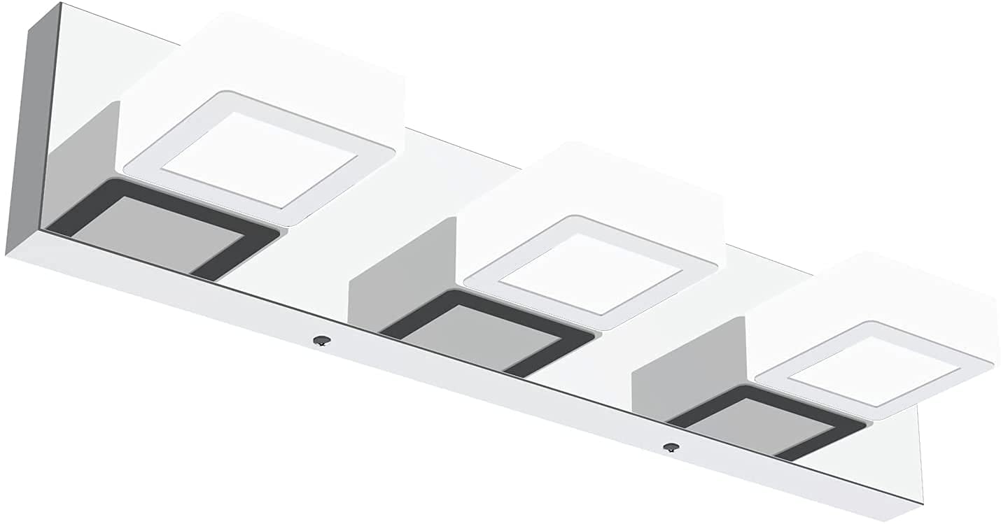 Ralbay 3-light vanity light base with stainless steel for durable bathroom lighting.