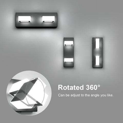 Ralbay acrylic shade LED vanity light provides uniform illumination