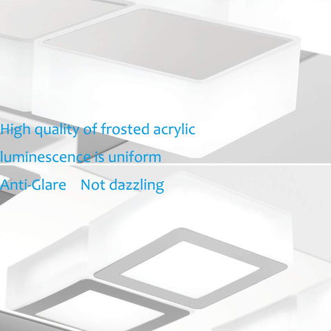 Ralbay hardwired vanity light with back plate enables straightforward installation.