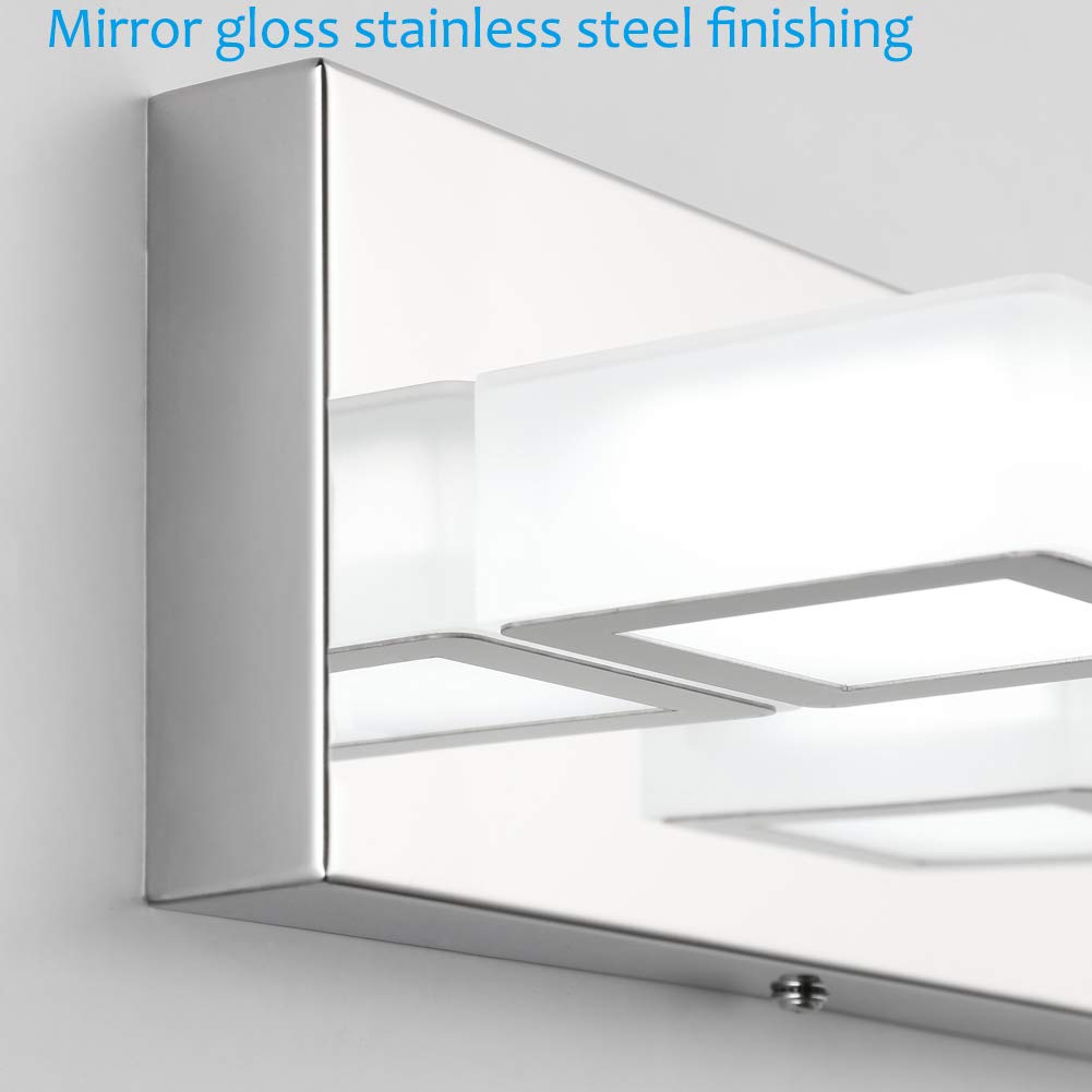 Ralbay LED vanity light complements a modern bathroom design with clean lines.