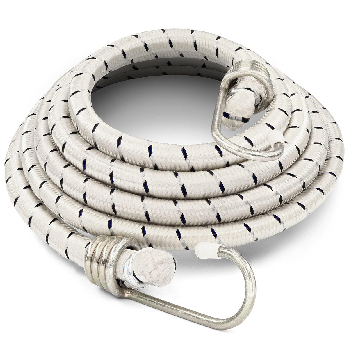RamPro 6-pack 72-inch bungee cords with durable hooks for secure cargo.