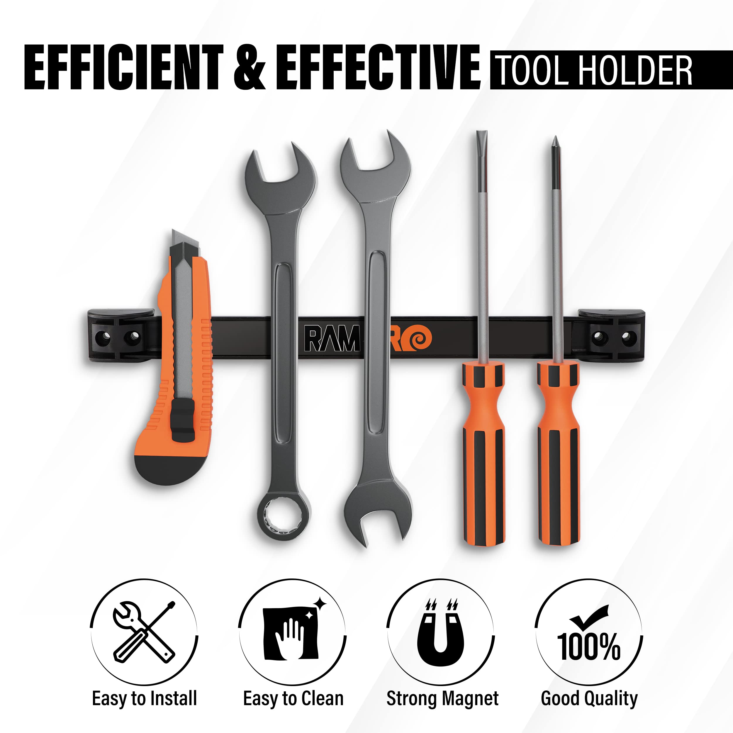 RamPro expandable tool strip connects to another for larger setups.