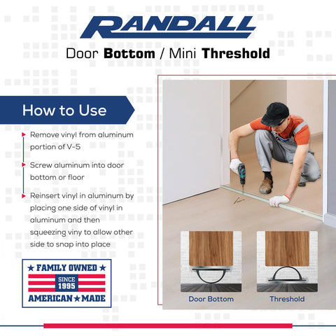 Randall 3ft-v-5 part number label close-up for correct ordering.