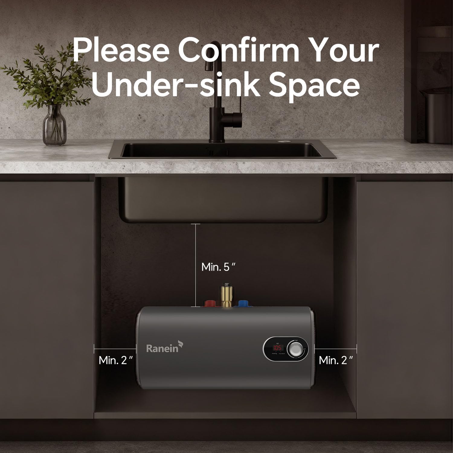Ranein Gen II 4-Gallon point-of-use hot water delivers quick comfort