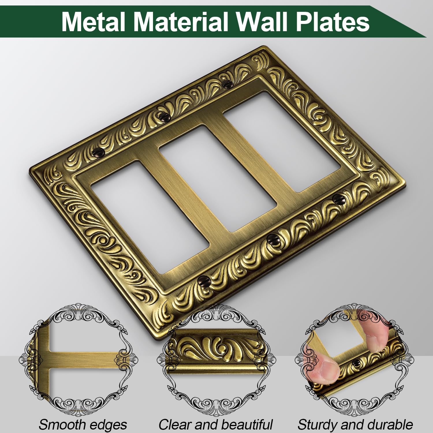Ranweydi wall plate with screws included for quick installation
