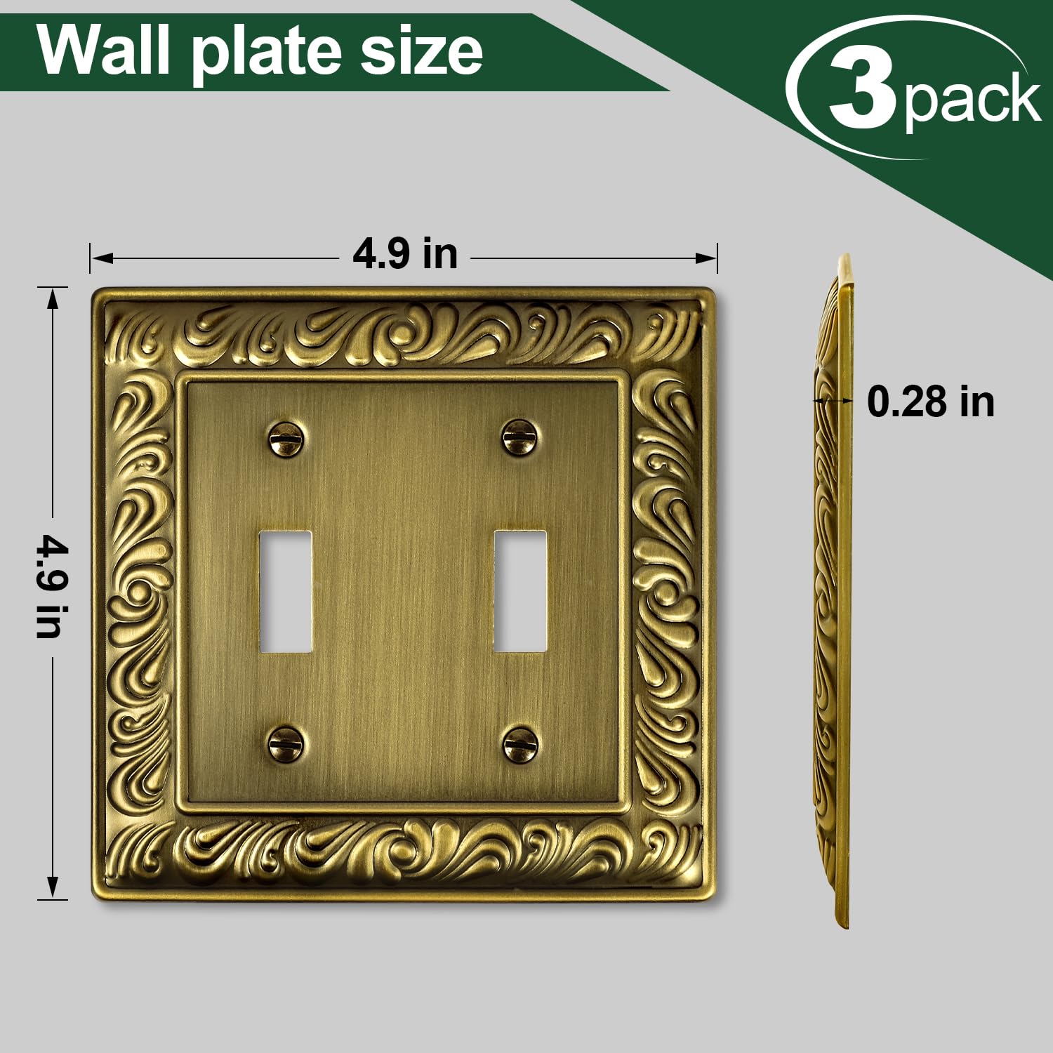 Ranweydi wall plate install-pack with screwdriver enables quick replacement.