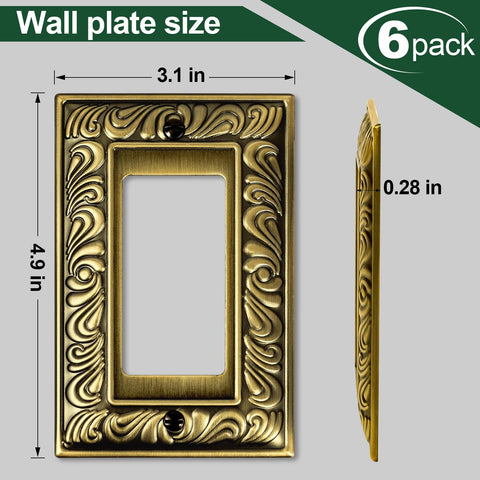 Ranweydi antique brass plate features a smooth gloss finish that cleans easily.