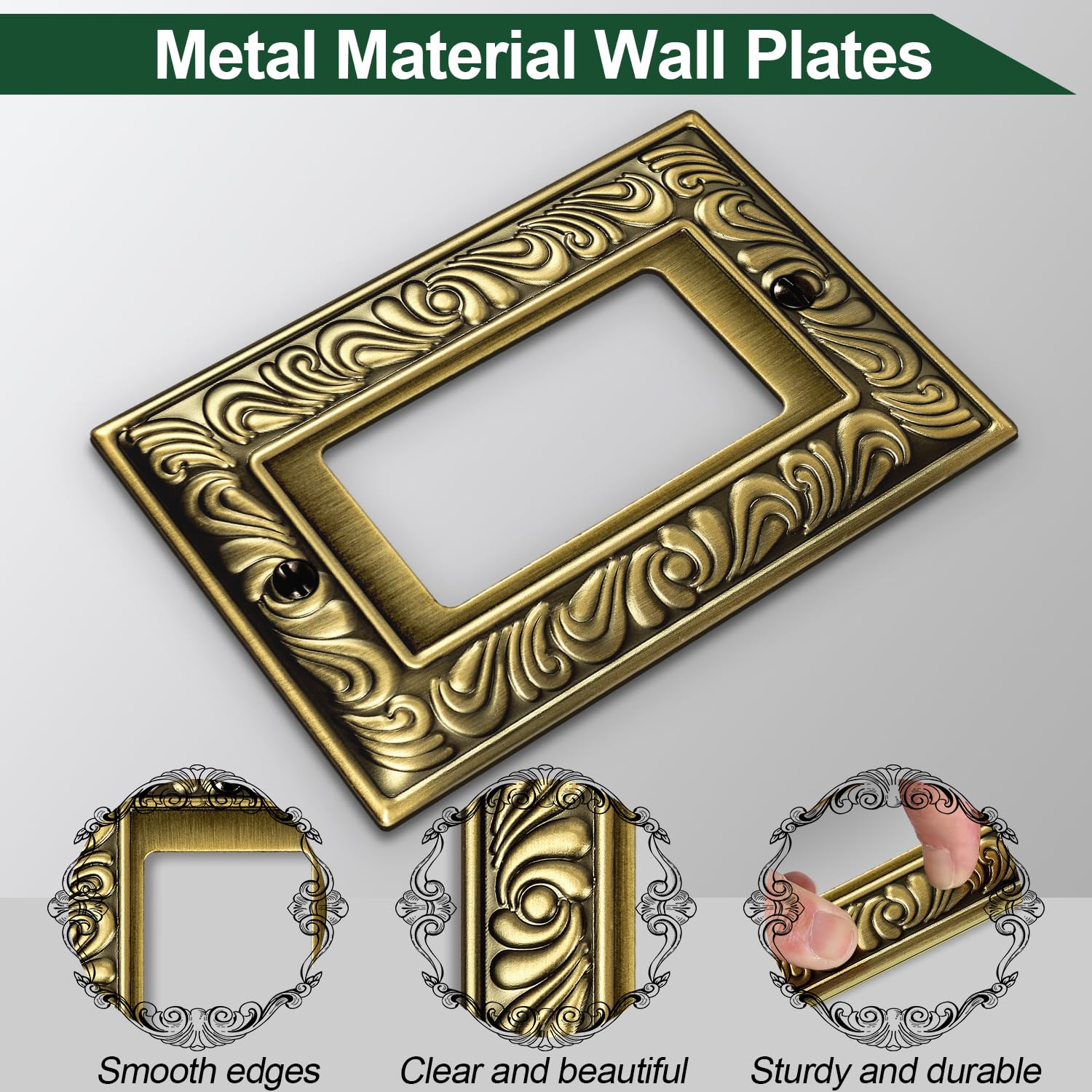 Ranweydi wall plate with screwdriver included for quick, hassle-free installation.