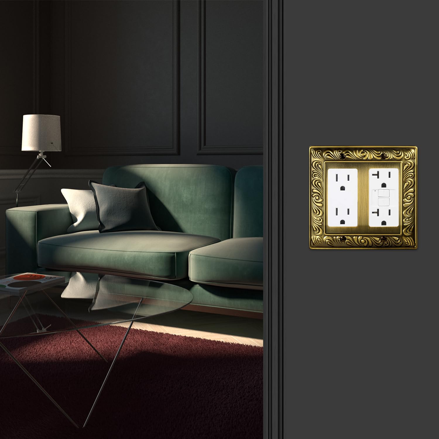 Ranweydi wall plate with screwdriver included for easy on-site installation.