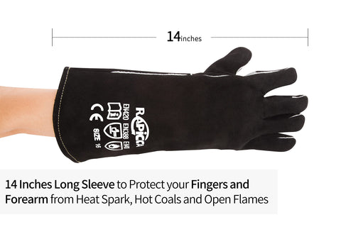 RAPICCA deep turkey fry gloves 14in protecting hands near hot oil