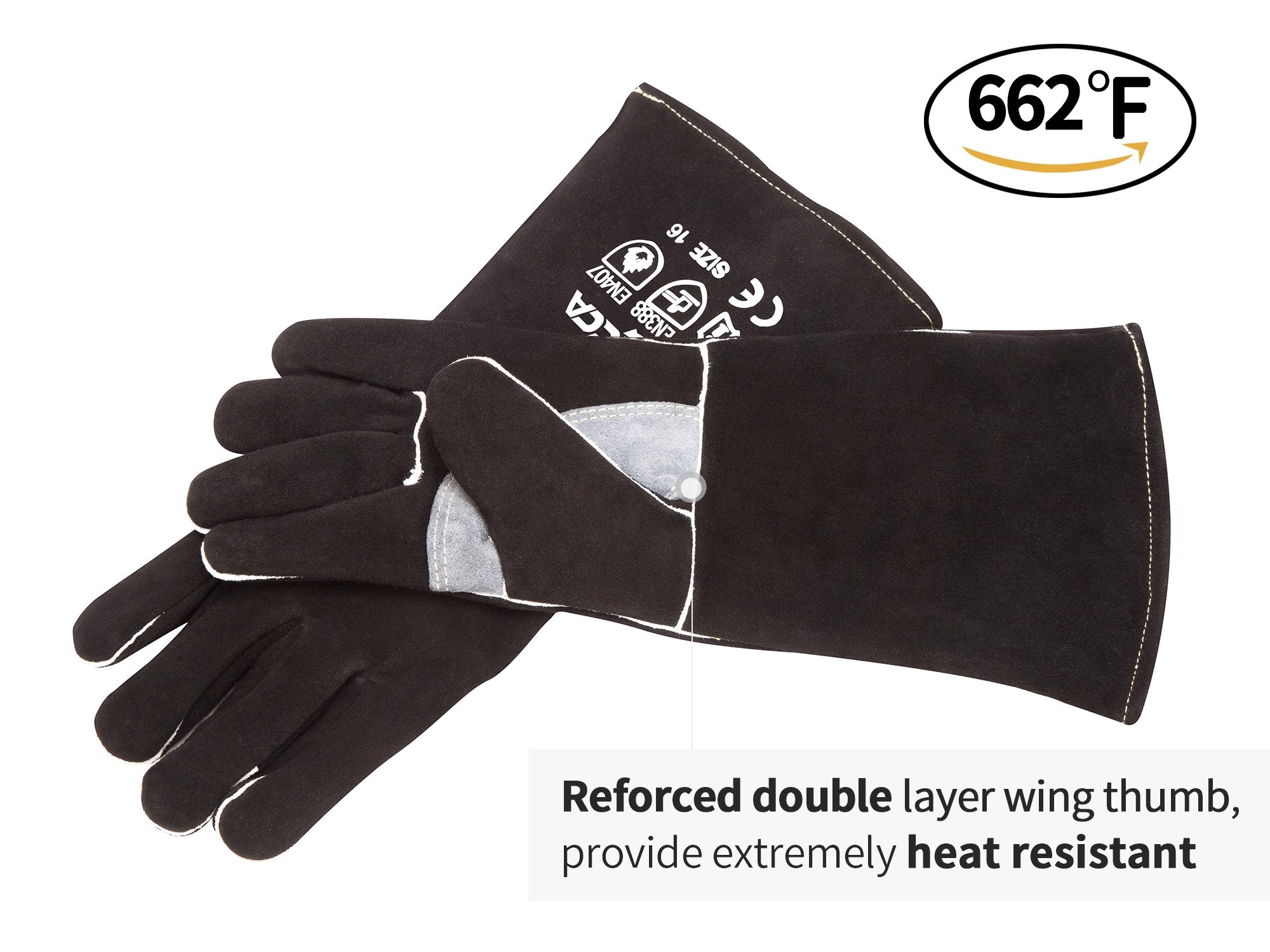 RAPICCA dutch oven gloves 14in for handling hot cookware safely