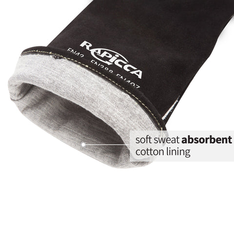 RAPICCA furnace-work gloves 14in durable for industrial settings and heavy tasks