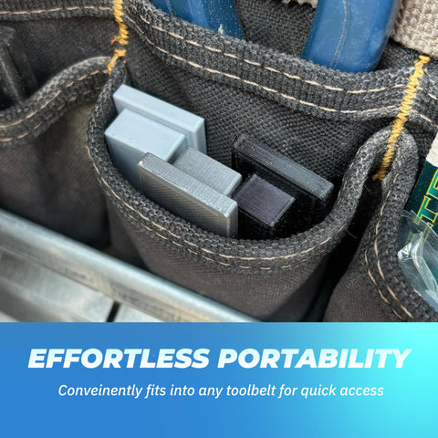 Rapid Reveal tool set portable in a toolbox or belt storage