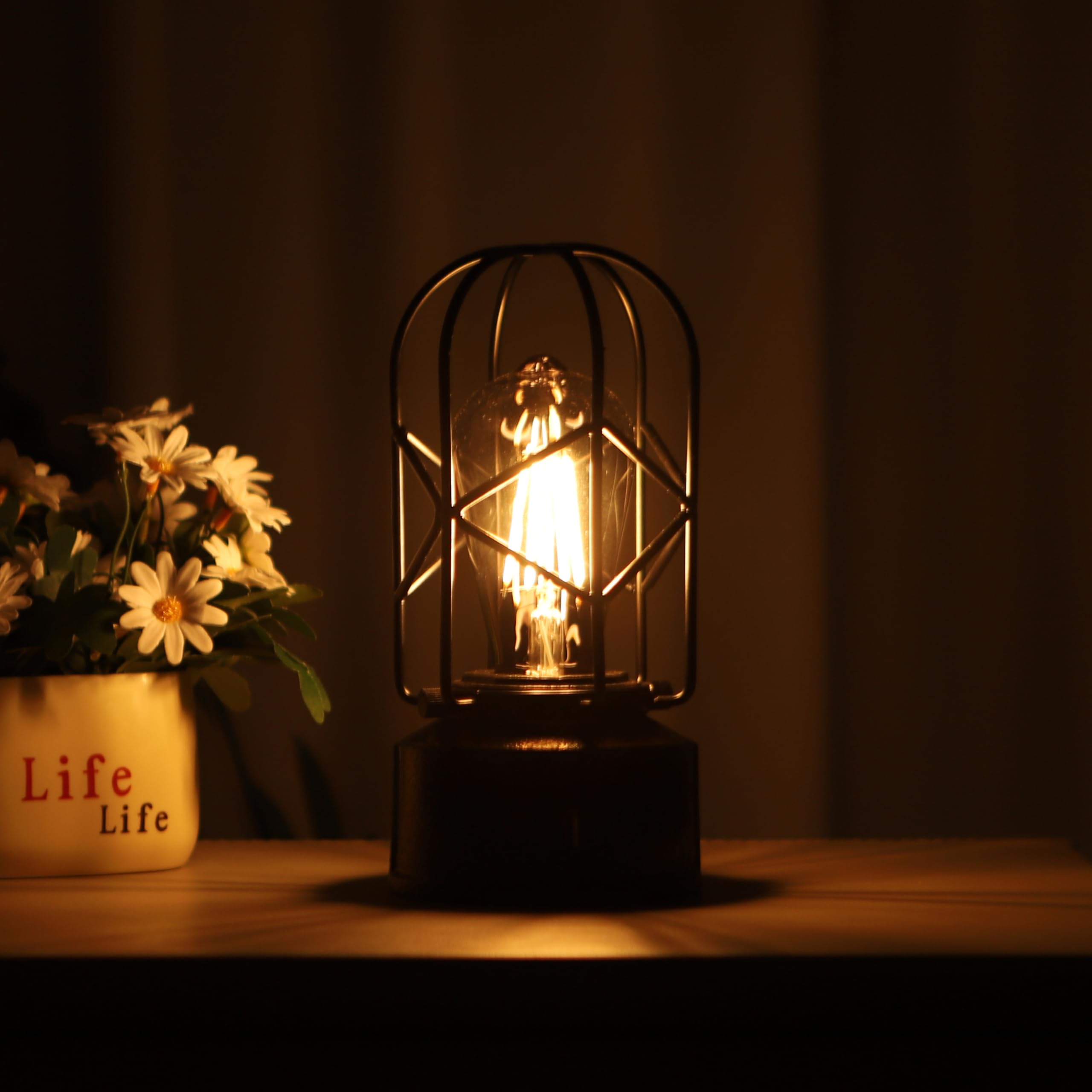 Rarlonly lamp near USB ports enabling convenient device charging