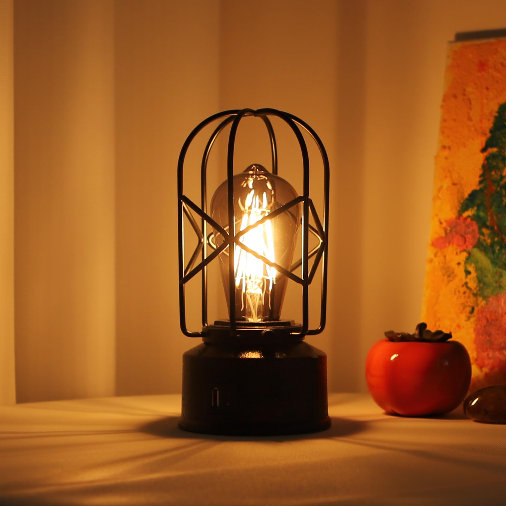 Rarlonly lamp includes bulb for immediate setup