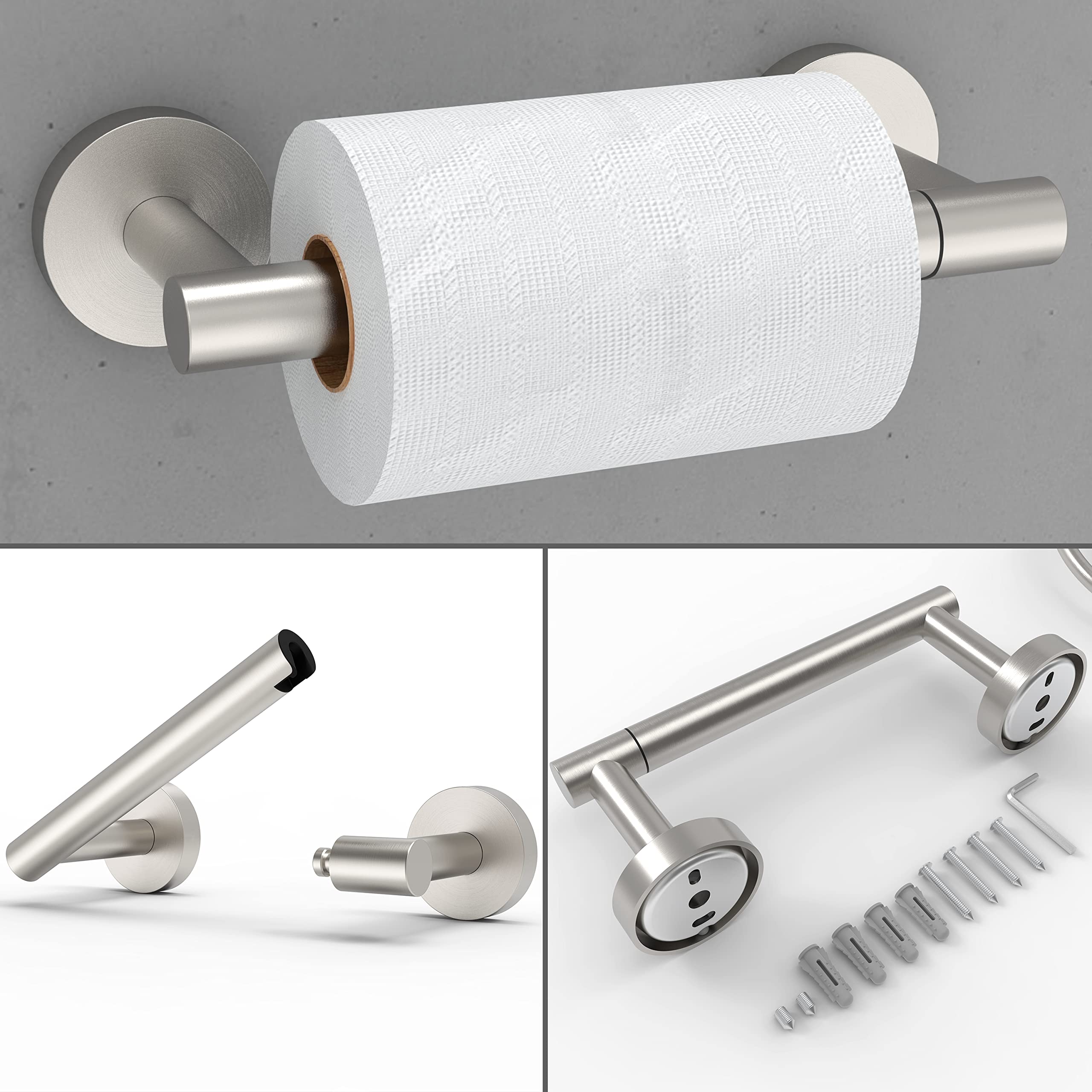 RARXTR double-post pivoting holder rotates smoothly for easy roll changes.