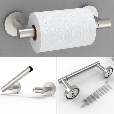 RARXTR double-post pivoting holder rotates smoothly for easy roll changes.