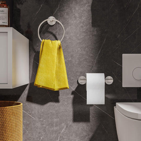 RARXTR hardware kit installation shows quick, secure wall mounting for kitchens and baths.