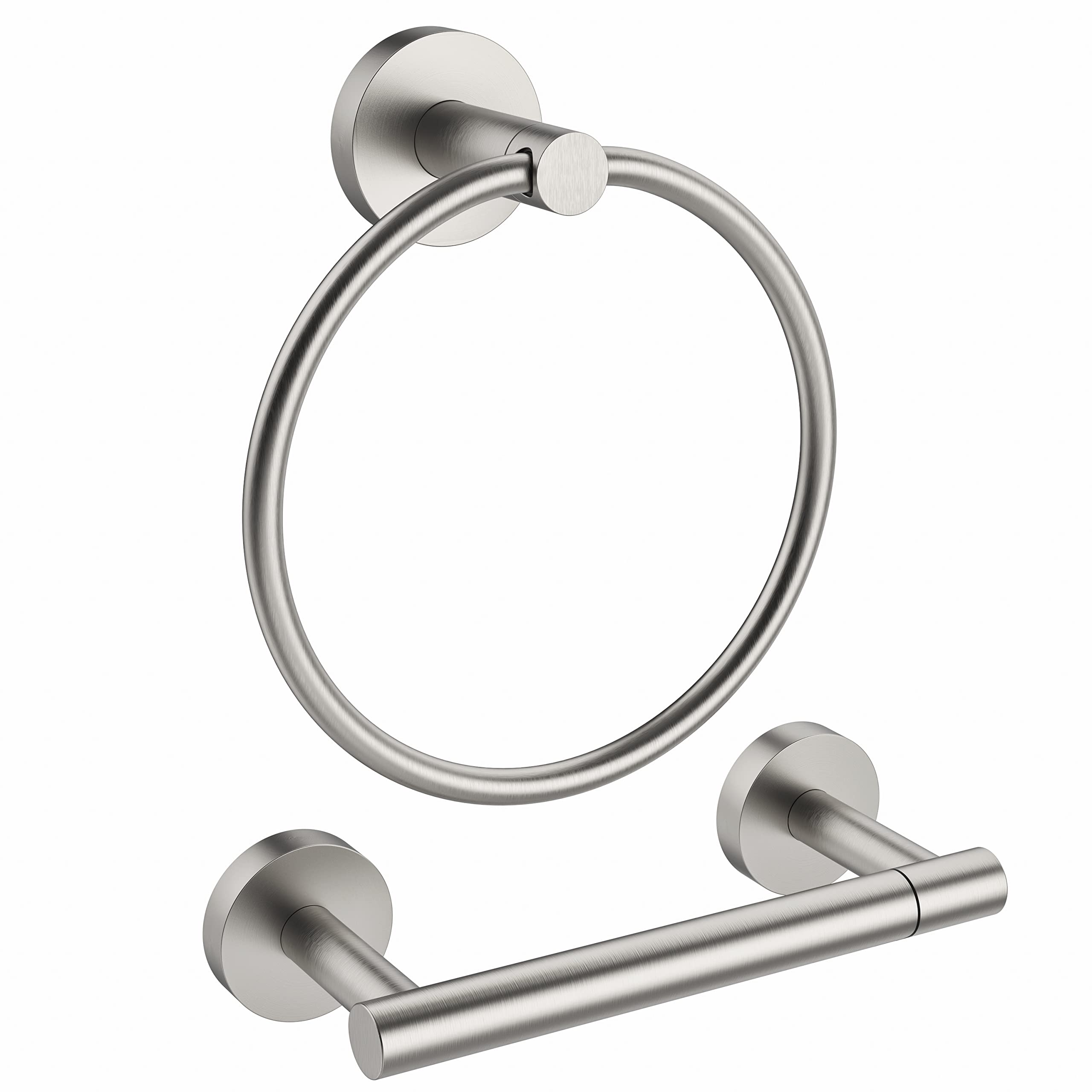 RARXTR brushed toilet paper holder wall mount offers rustproof durability for humid bathrooms.