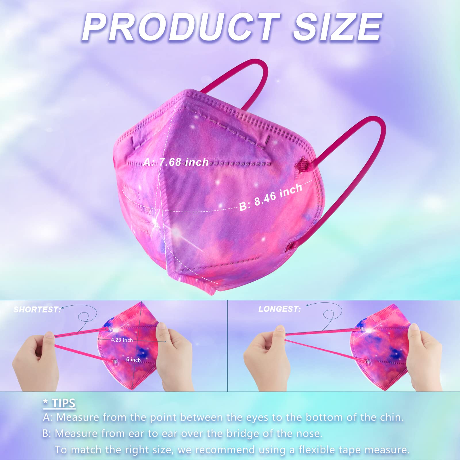 Rasav comfortable KN95 mask with soft inner layer and elastic ear loops