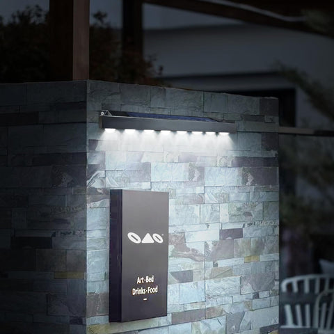 RaStatic backyard path illumination from solar sign light