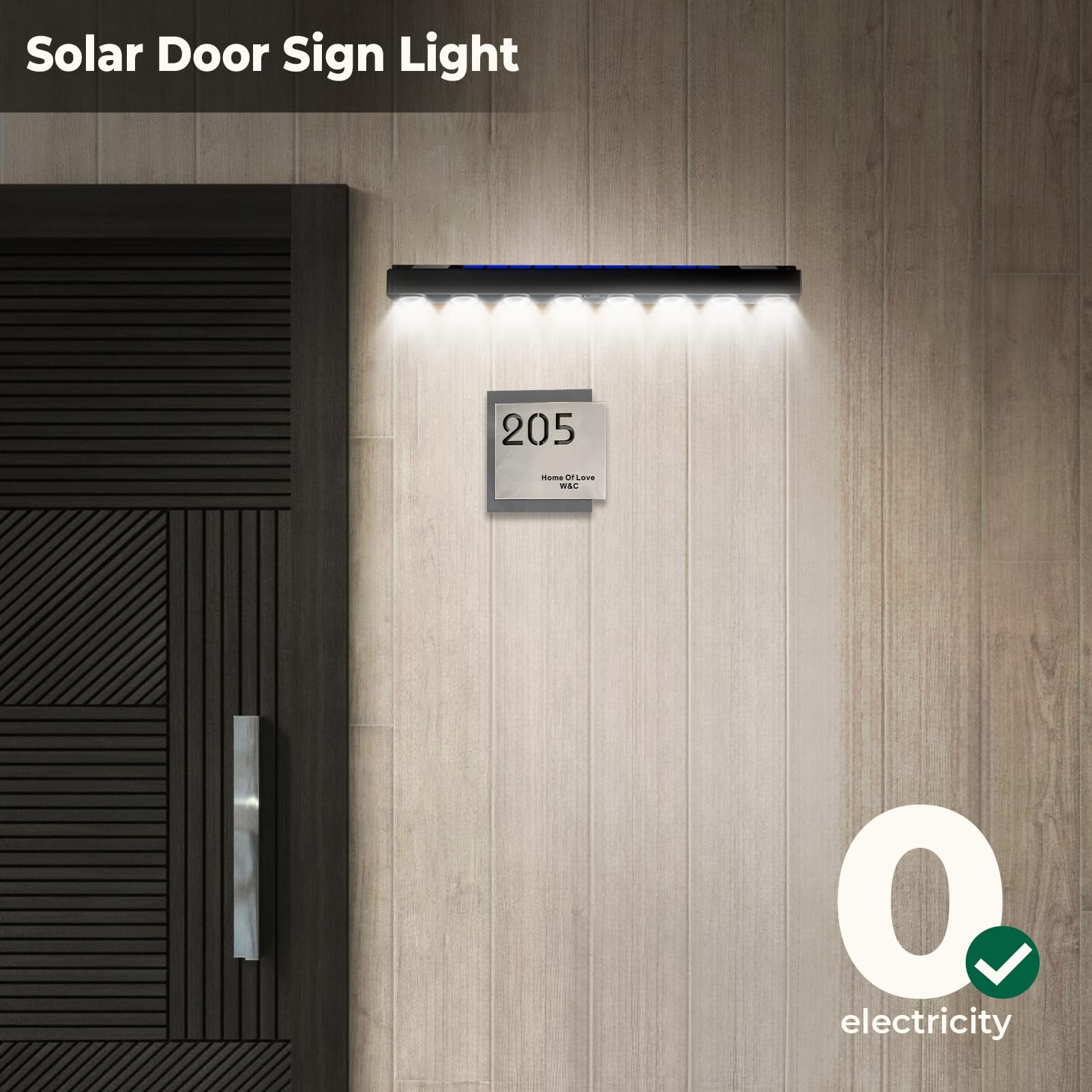 RaStatic Solar Sign Light uses dawn to dusk sensing for energy efficiency