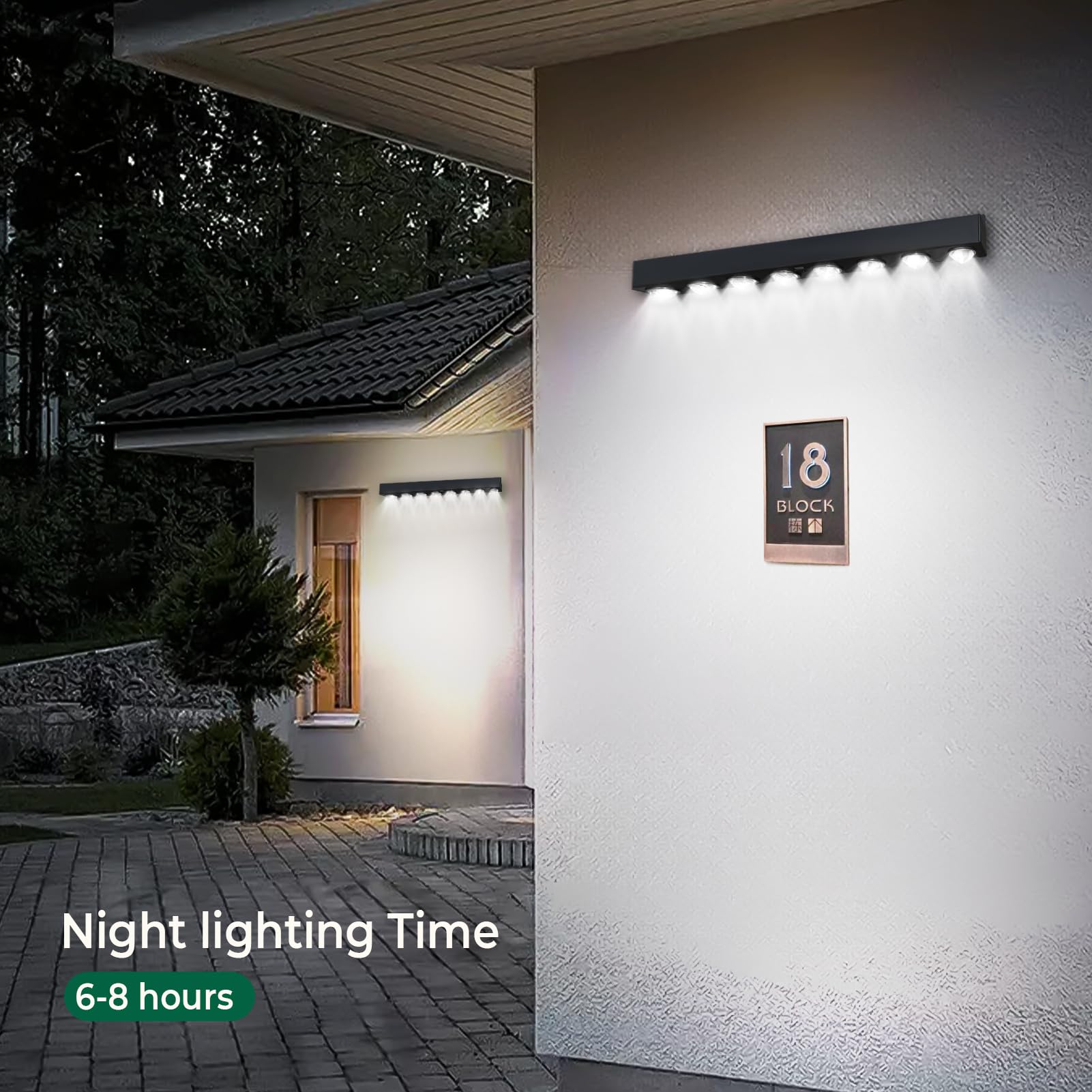 RaStatic real estate sign post light brightens entrances and posters