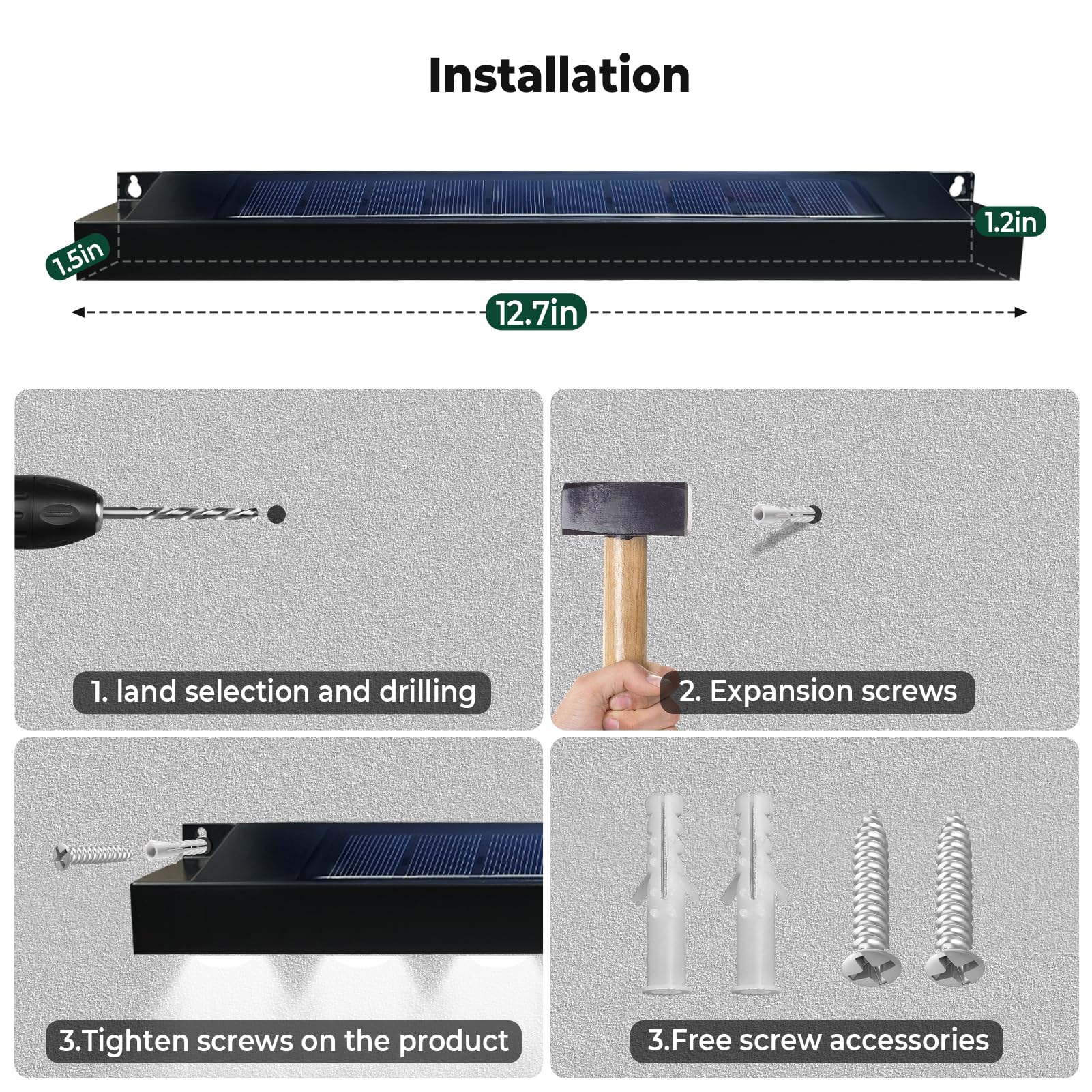 RaStatic weatherproof sign light suitable for outdoor signs