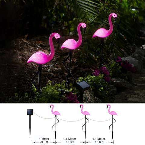 Ratopo IP65 waterproof flamingos resist wind and rain for durable outdoor lighting.