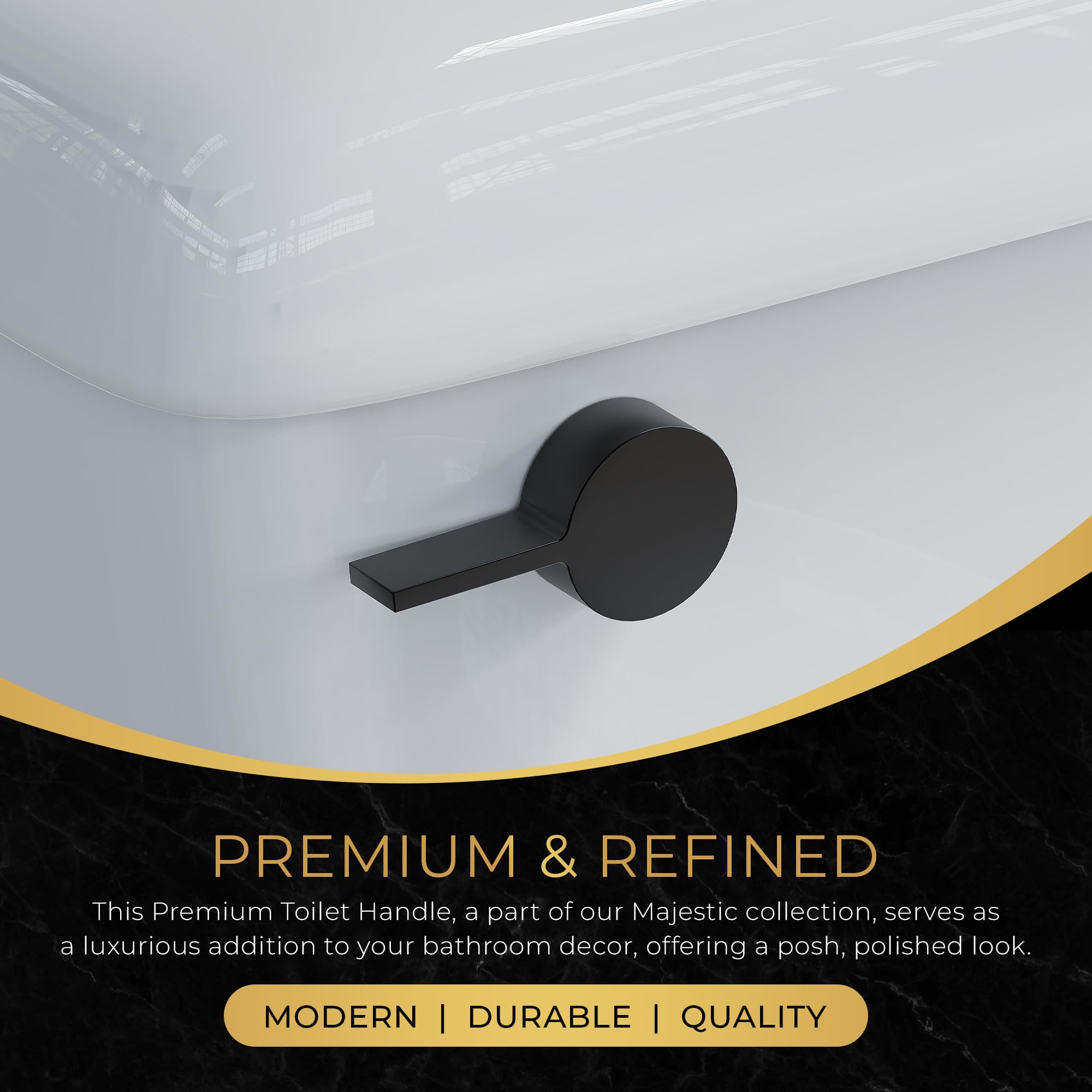 RAVINE black finish bathroom hardware adds modern luxury to any bathroom.